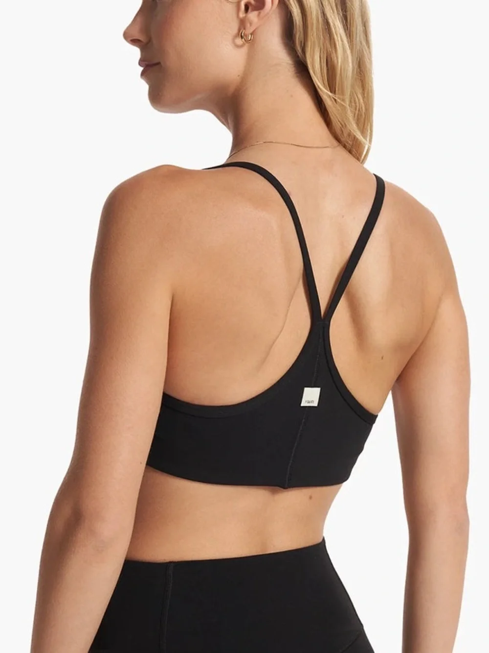 Vuori All The Feels Black Sports Bra sz L